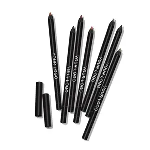 Private Label Vegan Bio-Make-up Braun Schweiß fester Mattallic Plastic Retract able Creamy Water proof Matte Eyeliner Pencil