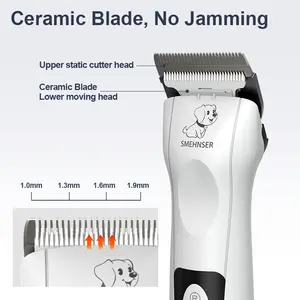 Bán hàng nóng chuyên nghiệp có thể sạc lại công suất cao tiếng ồn thấp Pet Dog tóc Clipper với sạc cơ sở