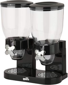 ホット販売キッチンプラスチック朝食ビュッフェオートミールマシンドライフードグレインディスペンサーダブルシリアルディスペンサーコンテナ - Product Image 3
