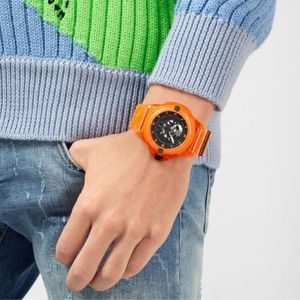 Per Philipp Plein The SKull Scuba Duba 3h 44mm Nero Arancione TPU St. - Product Image 2