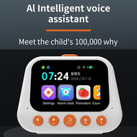 Réveil intelligent N2 AI avec assistant vocal pour enfants, chat AI, minuteur, compte à rebours, prévisions météo, encyclopédie, questions et réponses, lecteur MP3