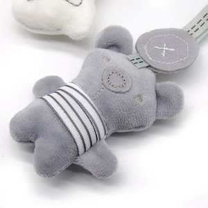 Simpatico coniglietto per neonati appeso letto giocattolo avvolto intorno al sedile di sicurezza ciondolo peluche giocattolo per bambini - Product Image 4