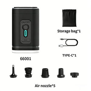 Bomba de Aire Inflable Portátil Recargable con Motor DC QY, con Bolsa de Almacenamiento al Vacío y Bomba de Mochila - Product Image 3