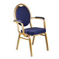 Chaises d'hôtel en alliage d'aluminium de haute qualité Fauteuils pour salle à manger Bureau Réunions Formation Banquets Mariages VIP