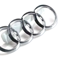 Emblema de 4 anillos ABS para capó delantero y maletero trasero de coche para Audi A3 A4 A5 A6 A7 A1 A2 Q2 Q3 Q4 Q5 Q7 Q8 TT S3 S4 S5 S6 S7