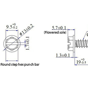 Bride hexagonale à vis de haute qualité avec un mot dent traitement thermique des ongles de taraudage antidérapant zinc de couleur environnementale pour châssis - Product Image 6