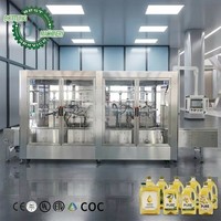 Línea de Producción de Aceite de Cocina Lineal de Estándar Global 200-800BPH con Etiquetado y Empaquetado en Cajas para Envases Ovalados de 10-30L