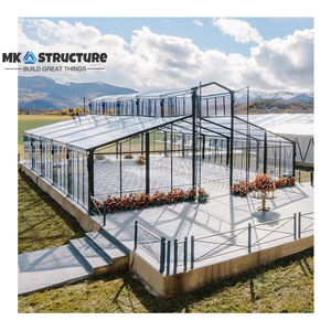 Tente de réception de luxe Kenten pour grands événements, mariage, fête, avec paroi en verre transparente personnalisée, ignifuge, imperméable, cadre en aluminium, atrium commercial extérieur - Product Image 5