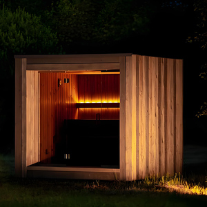 Sauna Finlandesa Tradicional para Exteriores, de Madera de Hemlock, para 3 Personas, con Infrarrojos, Gran Promoción - Product Image 6