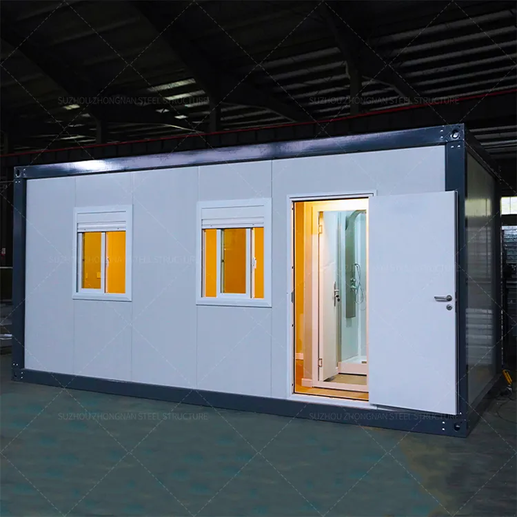 Casa container portatile a 2 piani a basso costo case prefabbricate flat pack assemblate house