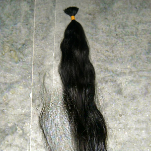ผมอินเดียแท้ Remy Bulk 100% ผมเวอร์จินไม่ผ่านการแปรรูป น้ำหนัก 100 กรัม เย็บสองชั้นด้วยเครื่องจักร ไม่มีเหา/ไข่เหา พร้อมสำหรับการดัด - Product Image 1