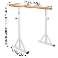 Barre réglable en hauteur portable pour support extensible barre de danse danse Ballet Barre pôle Pilates danse enfants et adultes