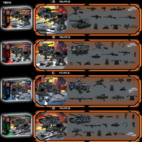 4in1 SWAT militaire jouet Police-équipe véhicule blindé armée guerre char modèle bricolage construire bloc briques pour enfants avec soldat pistolet arme