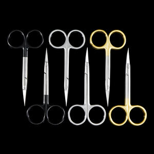 กรรไกรผ่าตัดสแตนเลสพร้อมด้ามจับสีทอง กรรไกรผ่าตัดปลายแหลมแบบ TC กรรไกรตัดหนัง กรรไกรตัดเล็บ - Product Image 3