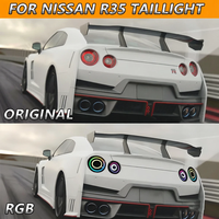 Kit de feux arrière LED RGB modifiés JC Wholesale pour Nissan GT-R R35 2009 2010 2011 2012 2013 2014 2015, système d'éclairage automobile