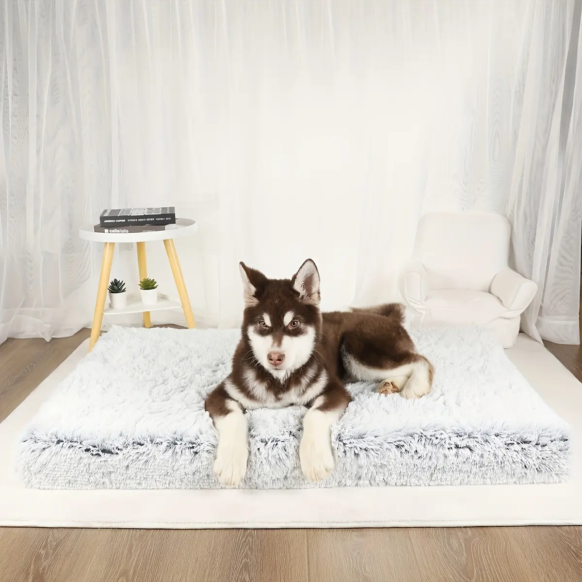 Plush Dog Sofa Bed - Non-Slip, Ultra Cozy & Washable - Perfect for Large, Medium & Small Pups, Cats- Luxurious Comfort
