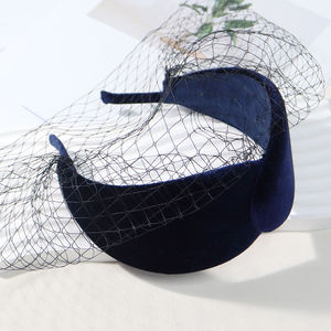Offre Spéciale fait à la main mariée Net voile Design Unique élégant mode bandeau gaze voile pour <span class=keywords><strong>mariage</strong></span> chapeaux visage Net bandeaux - Product Image 6