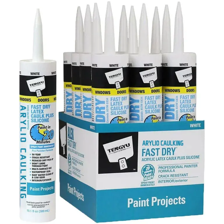 Thị trường Mỹ phổ biến DAP chất lượng nhanh khô paintable họa sĩ caulk không co ngót siliconized Acrylic Sealant