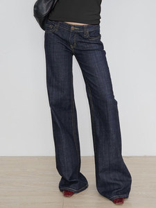 Jean cargo déchiré en denim délavé tricoté pour <span class=keywords><strong>femme</strong></span>, taille haute, coupe ample, respirant, couleur unie, collection été <span class=keywords><strong>2022</strong></span>, offre spéciale - Product Image 3