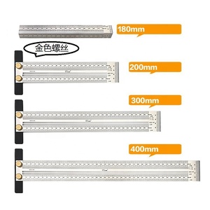 Règle de marquage en acier inoxydable pour le bricolage, charpentier, mesure de haute précision de type T - Product Image 1