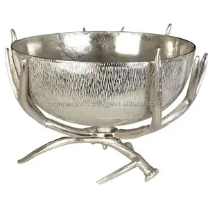 Finest Quality Reindeer Serving Bowl Decorative casted Aluminium Fruit bowls for home use and home Decor Available At Best Price