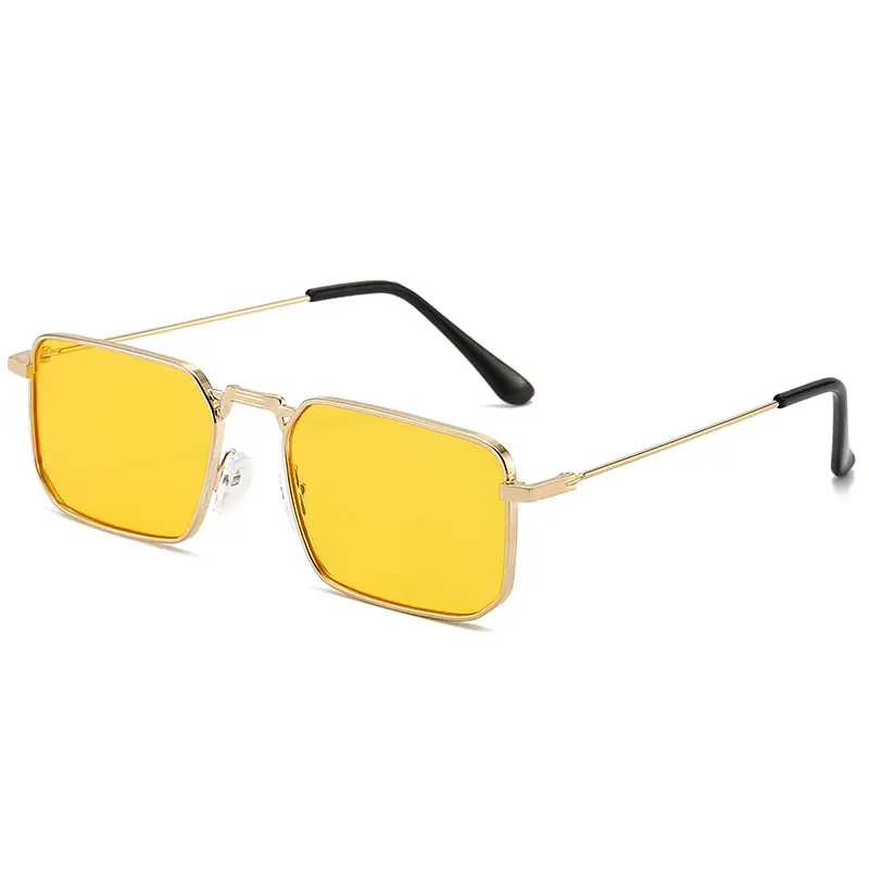 2024 hombres y mujeres nuevas gafas de sol retro de moda con marco de metal