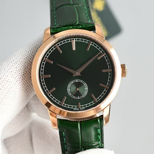 Reloj de Oro Rosa con Esfera Verde Sunburst, Resistente al Agua, Mecánico, con Segundero Pequeño, Nuevo Modelo 2026, Reloj de Vestir de Lujo para Caballero, Correa de Cuero - Product Image 2