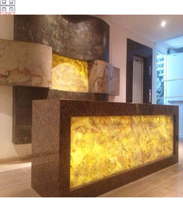 Contemporary cafe shop mind design artificial stone bar counter cabinet