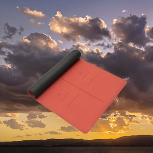 Échantillon Gratuit Tapis de <span class=keywords><strong>Yoga</strong></span> Personnalisé Imprimé 5mm en PU Écologique Naturel Surface Antidérapante Sangle de Transport Longueur 185cm - Marque Favofit - Product Image 3