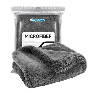 <span class=keywords><strong>Serviette</strong></span> de séchage de voiture en microfibre ultra absorbante 80x50cm 1200 GSM torsadé à séchage rapide et non pelucheux-Tissu doux pour séchage automatique - Product Image 1