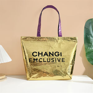 Bolsa de Compra Reutilizable de RPET Reciclado, Resistente, con Logotipo Personalizado Impreso, Ecológica, Tamaño Personalizado - Product Image 1