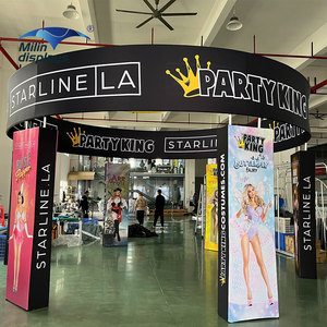 20x20ft tùy chỉnh Triển Lãm Đứng đảo triển lãm thương mại gian hàng vải di động hiển thị Backlit backwall hộp Đèn - Product Image 4