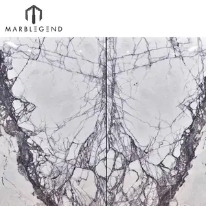 Custom Home Decor Tiles And Marbles Luxury Bathroom Wall Tile White Marble With Purple Veins Milas Lilac Marble Slab Prices