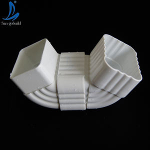 Système de drainage de gouttière en PVC anti-UV, sans décoloration, style K, couleurs noir et brun, <span class=keywords><strong>collecteur</strong></span> d'eau de pluie en plastique <span class=keywords><strong>rectangulaire</strong></span> <span class=keywords><strong>pour</strong></span> toiture - Product Image 6