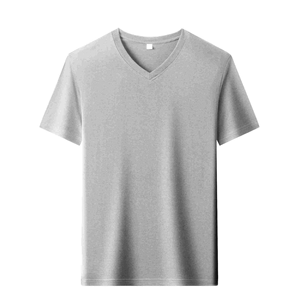 T-shirt décontracté pour homme, col en V, manches courtes, 100 % coton, sans étiquette, 180 g, personnalisable avec logo, vente en gros - Product Image 6