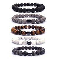 Bracelet élastique en hématite naturelle 2026 pour stimuler l'énergie, retrouvez votre confiance, cadeau haut de gamme pour hommes et femmes