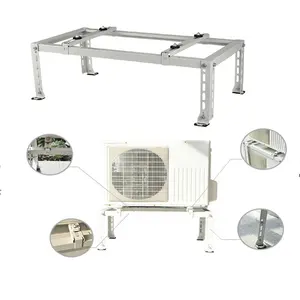 Custom Metal Fabrication Company Air Conditioner Support Bracket Outdoor Weatherproof Condenser Stand AC Ground Mounting Bracket