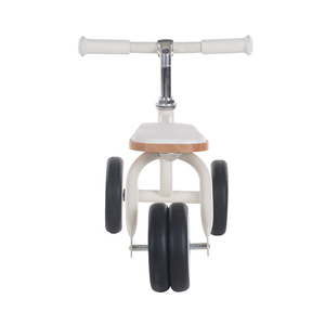 Vélo d'équilibre vintage pour enfants 18M+ à <span class=keywords><strong>4</strong></span> <span class=keywords><strong>roues</strong></span> avec siège <span class=keywords><strong>en</strong></span> <span class=keywords><strong>bois</strong></span> anti-retournement <span class=keywords><strong>en</strong></span> acier à haute teneur <span class=keywords><strong>en</strong></span> carbone pour tout-petits EN71 3C - Product Image 4