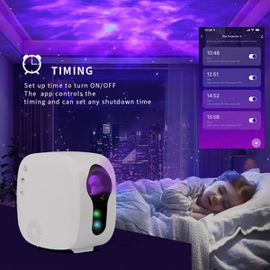 Magnifique Lampe <span class=keywords><strong>Projecteur</strong></span> Océan Sonore Colorée avec Contrôle Vocal IA Bluetooth, Veilleuse <span class=keywords><strong>Projecteur</strong></span> pour Chambre et Décoration Intérieure - Product Image 2