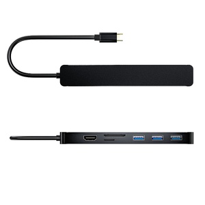 Hub USB-C 7 en 1 con VGA, HDTV 4K, 3 Puertos USB 3.0, Ranuras para Tarjetas TF/SD, Multi-Base para <span class=keywords><strong>MacBook</strong></span> <span class=keywords><strong>Pro</strong></span> 2022 <span class=keywords><strong>M1</strong></span>, Laptop, Tablet, PC, iPhone - Product Image 2