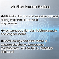 Filtre à air comprimé neuf JUXING 1109013-U02 avec joint pour véhicules Changan, garantie 1 an