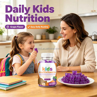 Gommes multivitaminées pour enfants, formule végétarienne, antioxydants, vitamines C, D, E, K, complexe B, zinc, soutien immunitaire, OEM, ODM, vente en gros, complément alimentaire