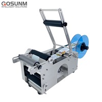 Fabricant professionnel prix spécial machine d'étiquetage de bouteilles rondes de bureau semi-automatique étiqueteuse de bouteilles rondes universelle