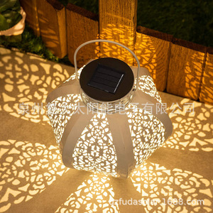 Lámpara Solar de Jardín, Linterna LED con Panel Solar, Iluminación Decorativa Colgante para Exteriores - Product Image 1