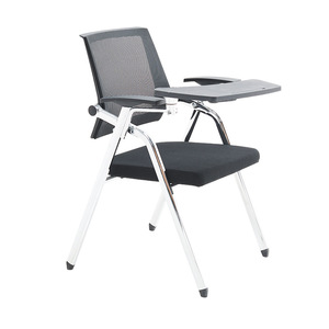 Modern Ergonomic Executive Extendable <b>Foldable</b> Office Chair Nylon Mesh Fabric Gliding Base <b>Desk</b> Writing Board for Home Office - Product Image 3