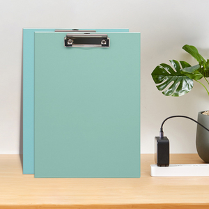Portable A4 <strong>Clipboard</strong> <strong>Folder</strong> Colorful Cardboard with Metal Clip 9.06x12.6 Document Holderfor for Office &amp; School Supply - Product Image 4