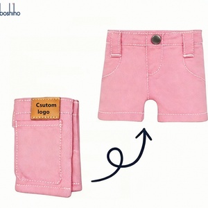 Boshiho Denim Jeans <b>Wallet</b> Personalized Money <b>Holder</b> Coin Purse Foldable Denim Shorts Pants Pink <b>Card</b> <b>Holder</b> <b>Wallet</b> - Product Image 2