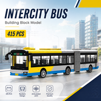 Ensemble de blocs de construction éducatifs Bus et Camion Intercity pour les fournisseurs en gros, les détaillants de modèles, les acheteurs de boutiques de cadeaux pour enfants