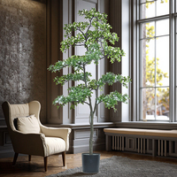 Arbre artificiel Camélia H130CM en soie PE, écologique, pour décoration intérieure et extérieure, mariages, Noël, Nouvel An, Pâques