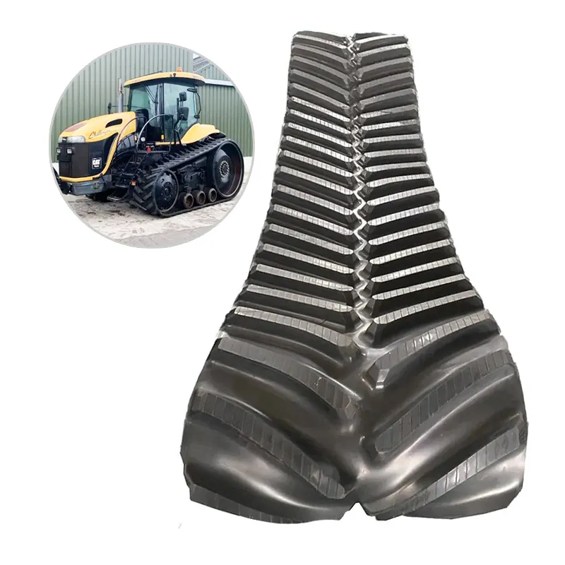 Rail sur chenilles en caoutchouc pour équipement agricole robuste de 30 "762mm pour tracteurs John Deere Quad Track 9rx Fabricant